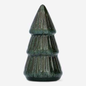 Decorative green ceramic Christmas tree - Image 1