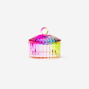 Mini Decorative Rainbow Jar - Round - Image 1