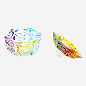 Mini Decorative Rainbow Jar - Square - Image 2