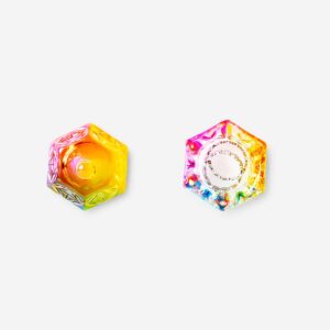 Mini Decorative Rainbow Jar - Square - Image 3