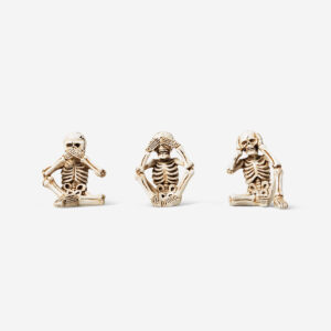 Decorative skeleton monkeys - 3 pcs - Image 1