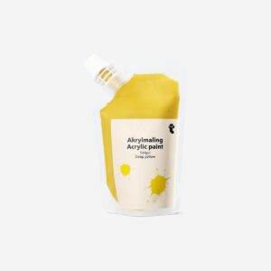 Deep yellow acrylic paint - 80 ml - Image 1