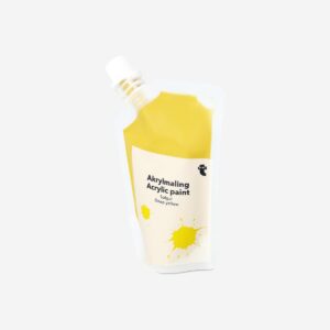 Deep yellow acrylic paint - 80 ml - Image 2