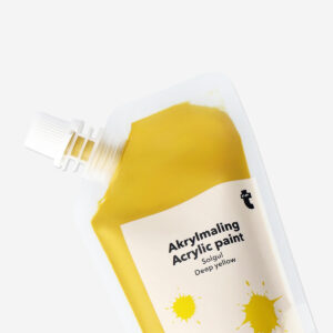 Deep yellow acrylic paint - 80 ml - Image 3