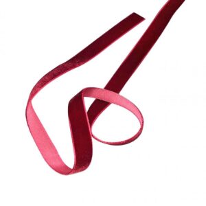 Velvet Ribbon Deep Red 16mm