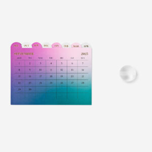 Desk calendar Sept. 2025 to 2026 - English - Image 2