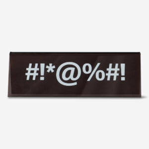 Desktop sign