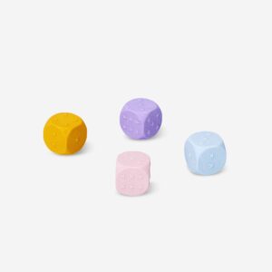 Dice erasers - 4 pcs - Image 2