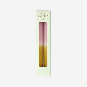 Dinner candles with dip dye - 20 cm - Image 1