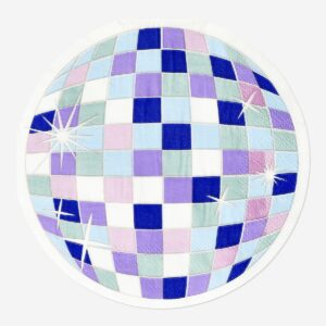 Disco ball shaped napkins - 16 pcs - Image 1
