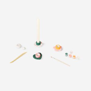 DIY clay candle holders - Image 1
