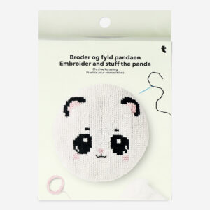 DIY cross stitch panda pillow - Image 1