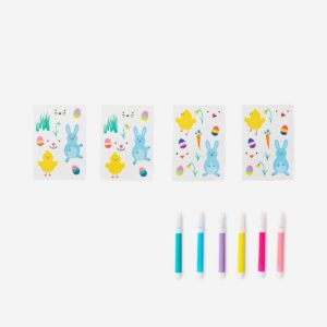 DIY decorative eggs. With stickers and markers - Image 2