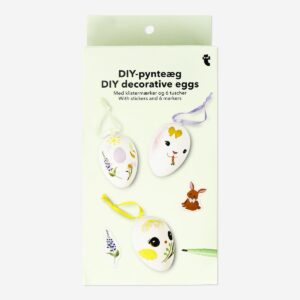 DIY Easter eggs with glass beads stickers and markers - Image 1