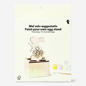 DIY egg stand with paint and brush - Image 1
