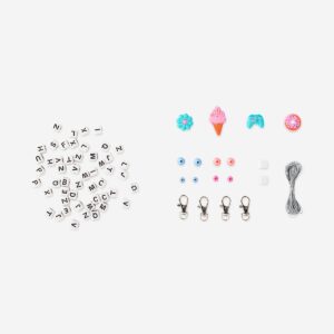 DIY keyring bead set with string - Image 3