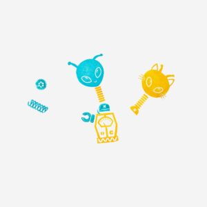 DIY robot alien stamps - Image 3