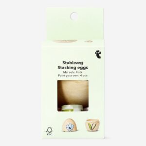 DIY stacking eggs with paint and brush - Image 2