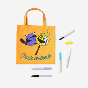 DIY trick-or-treat tote bag