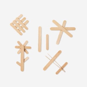 DIY wooden craft sticks - 50 pcs - Image 3