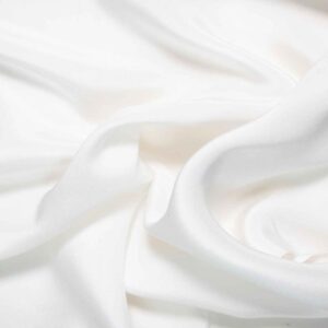 Double Crepe Silk Fabric -Ivory