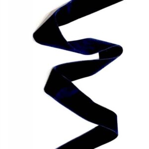 Double Velvet Ribbon Navy 48 mm