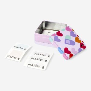 Colourful print plasters in tin box - 30 pcs - Image 1