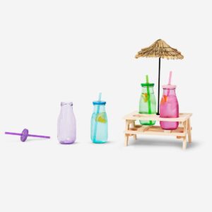 Drinking bottles with decorative stand. 4 pcs - Image 3