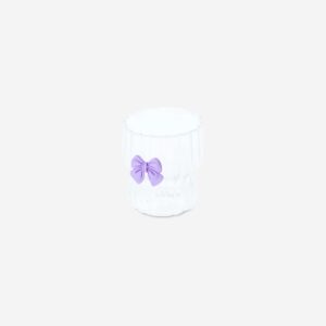 Drinking glass with embossed bow - 280 ml - Image 3