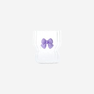 Drinking glass with embossed bow - 280 ml - Image 2