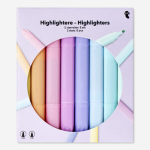Dual tip highlighters - 8 pcs - Image 1