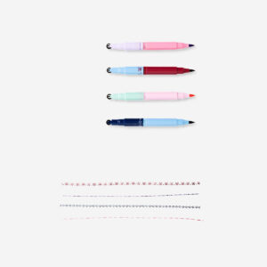 Dual tip markers with stamps - 4 pcs - Image 2