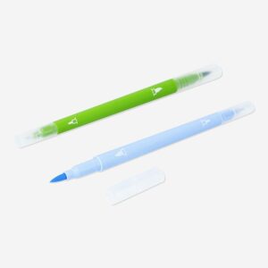 Dual-tip pens with fineliner and brush tips - 12 pcs - Image 3