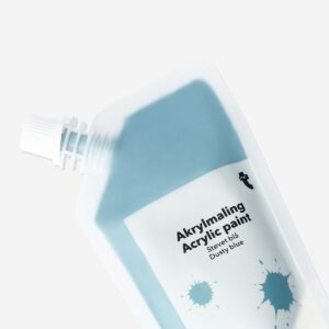 Dusty blue acrylic paint - 80 ml - Image 3