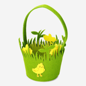 Easter bag with felt chicks - Image 1