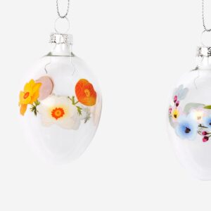 Easter glass ornaments - 4 pcs - Image 3
