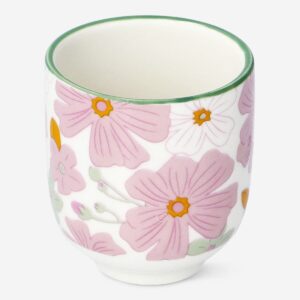 Egg cup with flowers