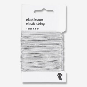 Silver Elastic String - 600 cm