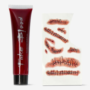 Fake blood for skin with temporary scar tattoos - Image 1