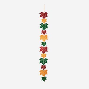 Felt autumn leaves garland - 300 cm - Image 1