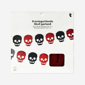 Felt skull garland - 200 cm - Image 3