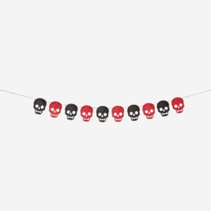 Felt skull garland - 200 cm - Image 2