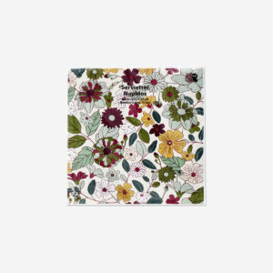 Floral autumn napkins - 16 pcs - Image 1