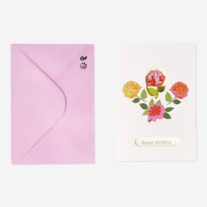 Floral card with envelope - Image 1