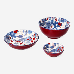 Floral ceramic bowl - 8 cm - Image 3