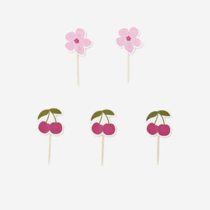 Floral cupcake decoration set - 15 pcs - Image 2