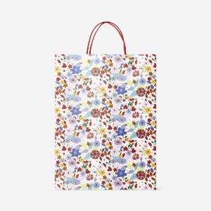 Floral paper gift bag - Image 3