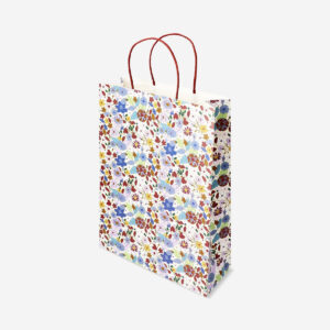 Floral paper gift bag - Image 1