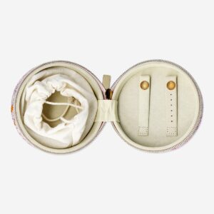 Floral round jewellery box - Image 3