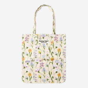 Floral tote bag